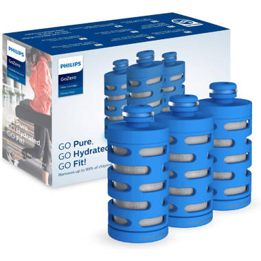 Philips Water GoZero Fitness Filters Replacement Filter Cartridge Active Bottle