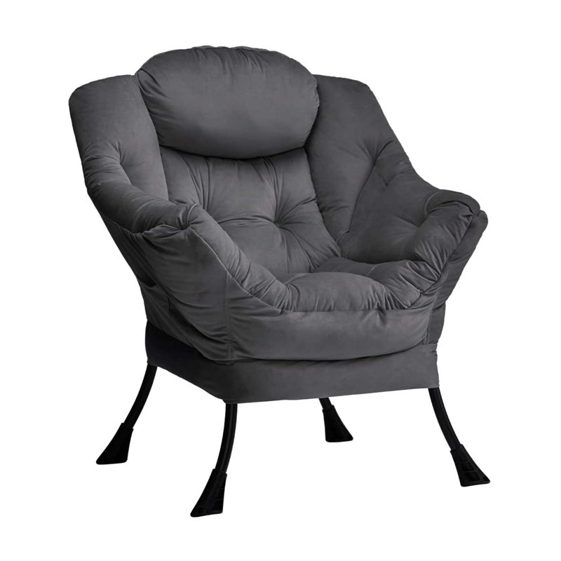 Armchair Accent Chair Lazy Chair, Dark Grey