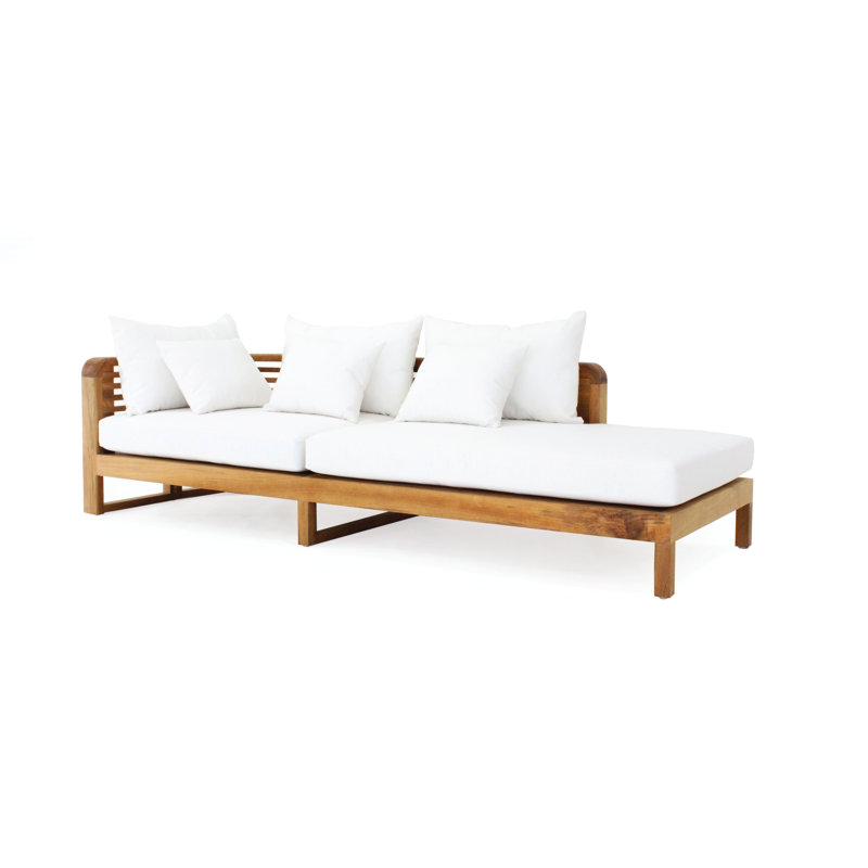 Hamilton Outdoor Teak Chaise Lounge