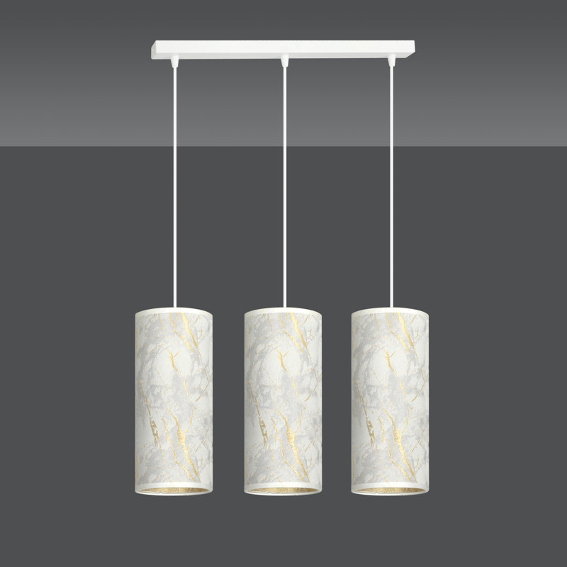 Sutter 3 - Light Kitchen Island Pendant, White