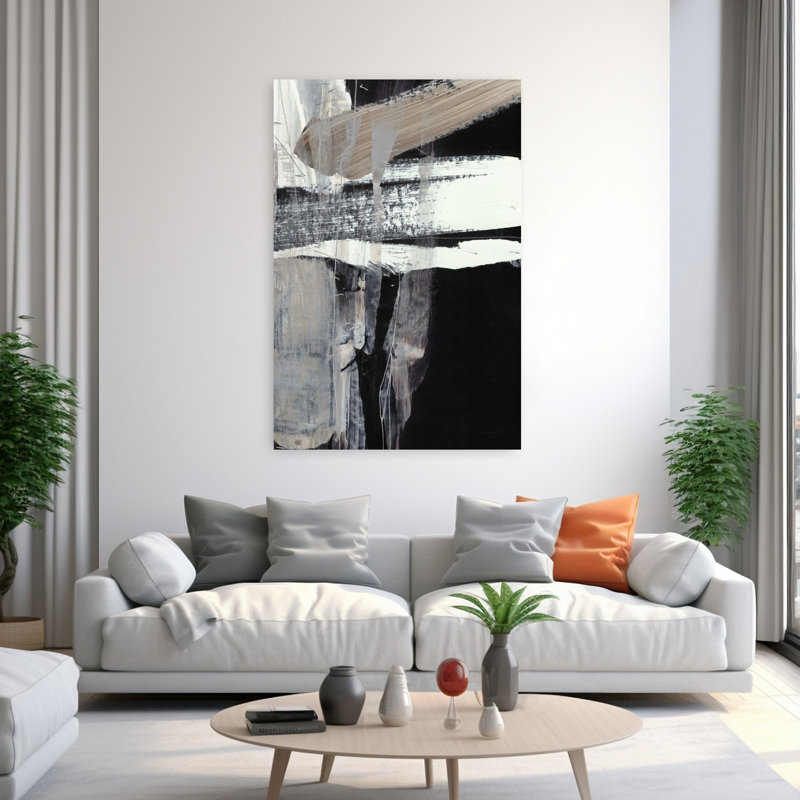 Art contemporain contemporain abstrait, H 60 po x l 40 po