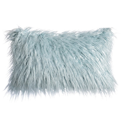 Housse de coussin en fausse fourrure seulement