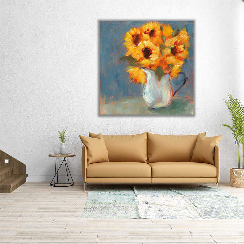 Cuisine tournesols - impression sur toile, H 30 po x l 30 po