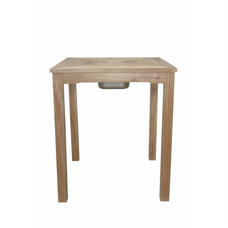Chatsworth Outdoor Square Teak Bar Table