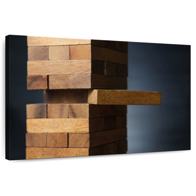 Senne Jenga Game, H 26 po x l 39 po