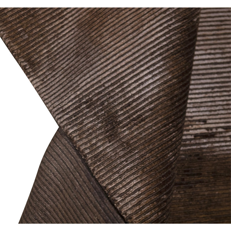 Hand Knotted Area Rug in Dark Brown