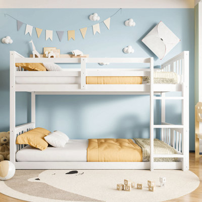 Twin Over Twin Bunk Bed With Ladder