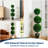 3.4 Ft Artificial Boxwood Topiary Tree for Home and Office