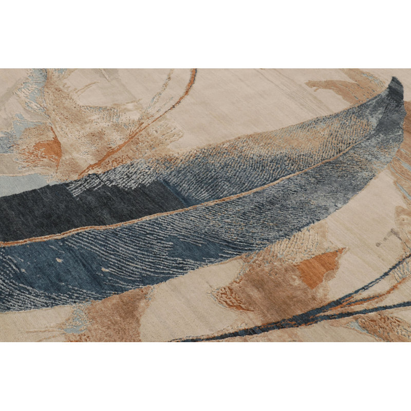 Modern One-of-a-Kind 9'0X12'0 Hand Knotted Area Rug