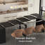 Console extensible de 123 po avec tablettes de rangement, pouvant accueillir jusqu'à 10 personnes (table seulement)-632610209