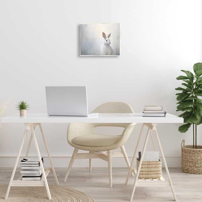 «Serene Rabbit», art mural par Arlington Prints