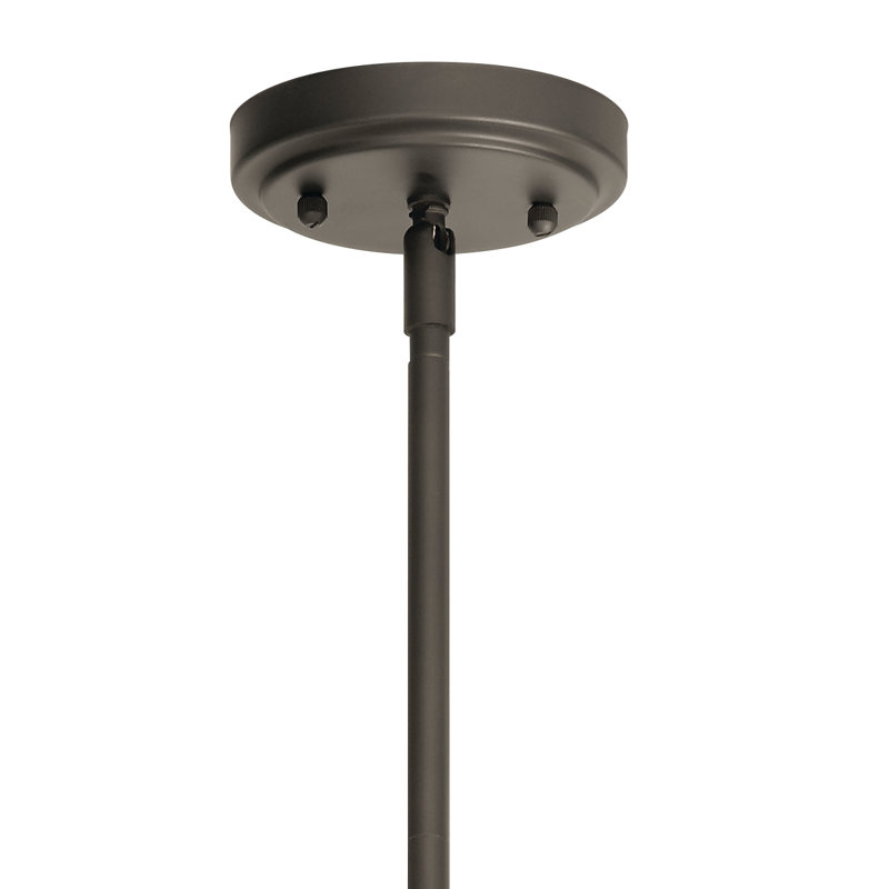 1 - Light Single Pendant, Old Bronze, Clear, 10.25" H x 12" W x 12" D