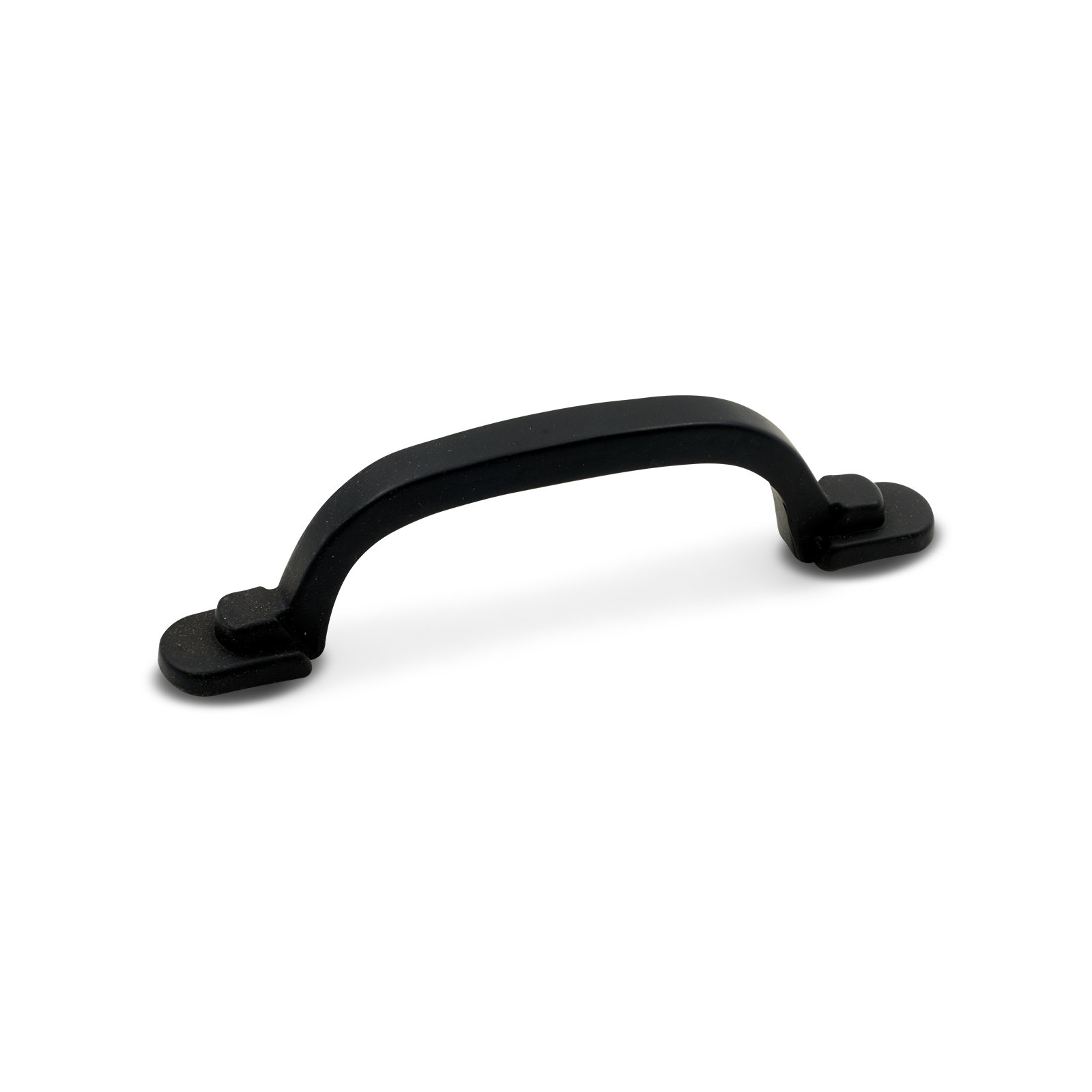 3" Center to Center Two Step Foot Rectangular Arch Pull CP Series, Black