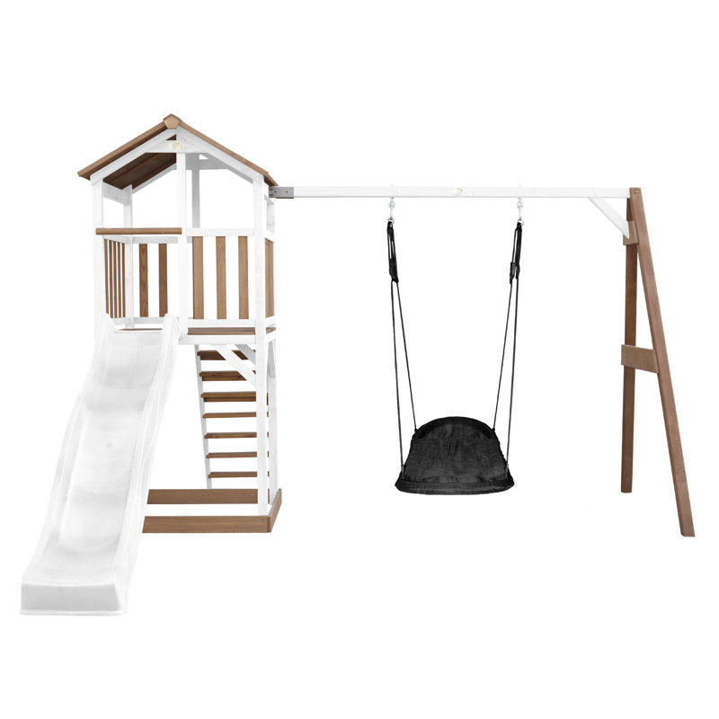 AXI Swing Set with Swing(s) , 1 Slide(s), White