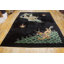 Antique Art Deco Room Size Wool Black Dragon Chinese Rug