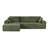 Compression 2 Piece Corduroy L Shaped Sectional Couches-212286671-212286669