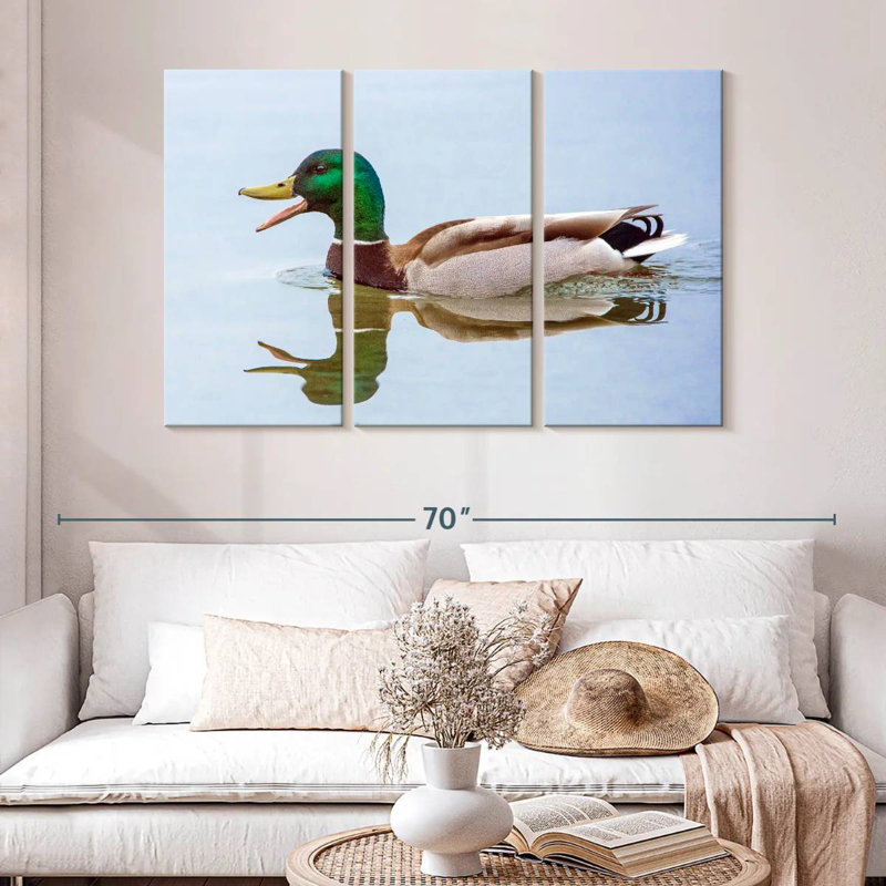 Brampt Floating Mallard Duck, 32" H x 50" W