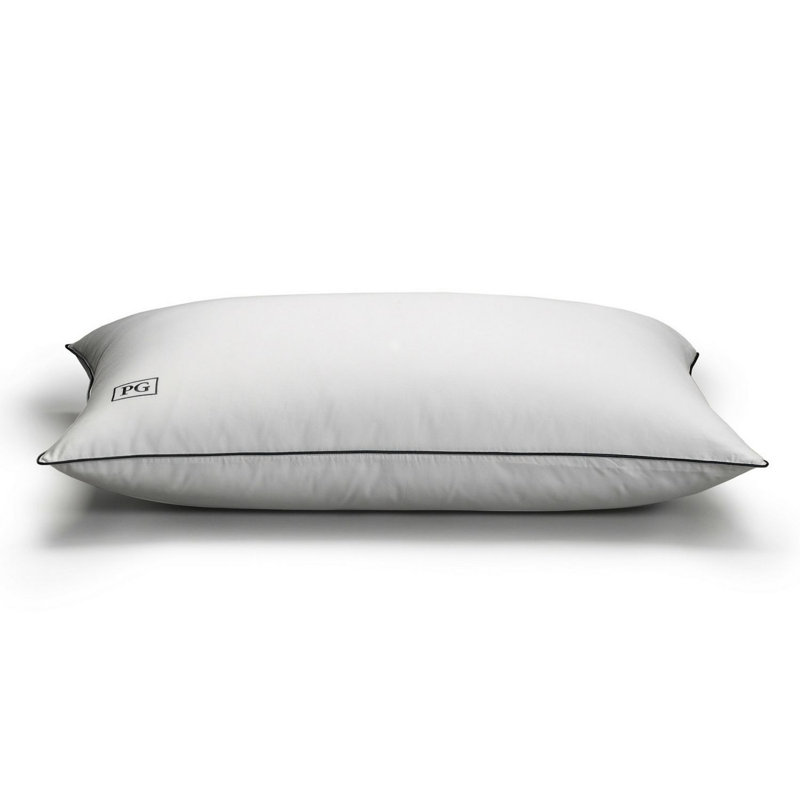 Luxurious White Goose Down Queen Pillow with Hypoallergenic Cotton Protector