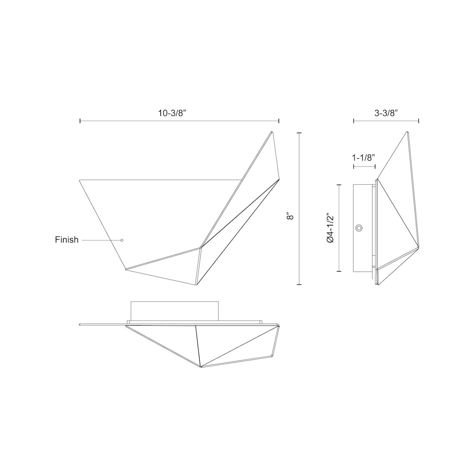 Taro Single Dimmable LED Bath Sconce, White