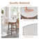 Swivel Bar & Counter Stool with Nailhead Trim (Set of 2)