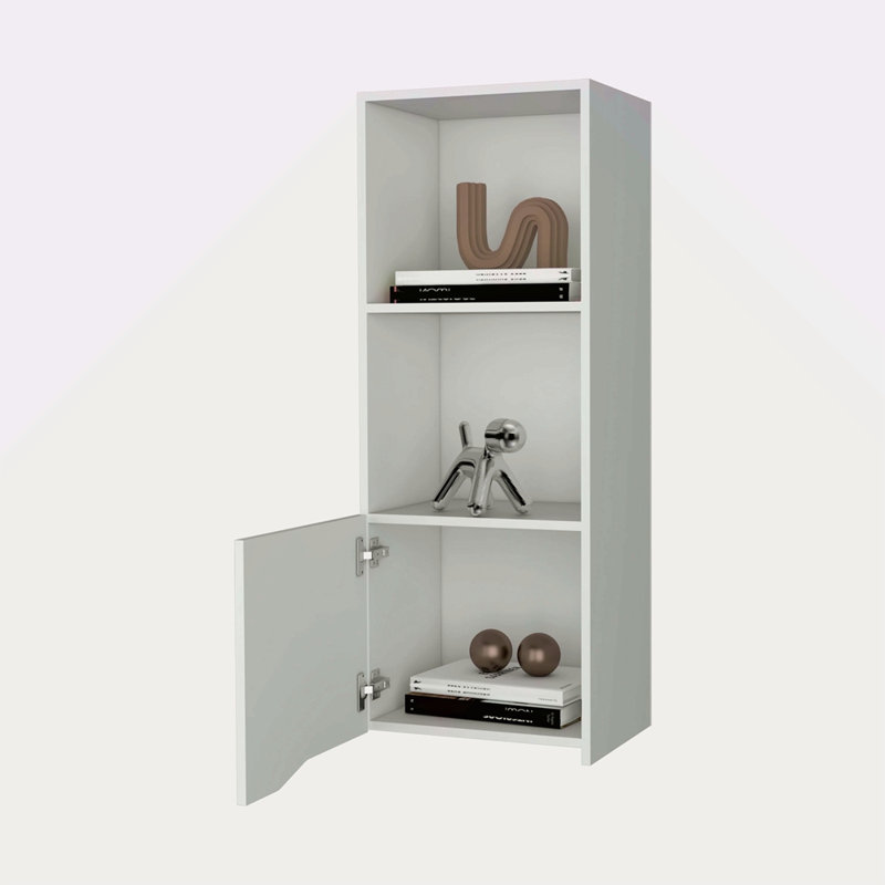 Armoire murale à une porte, Blanc