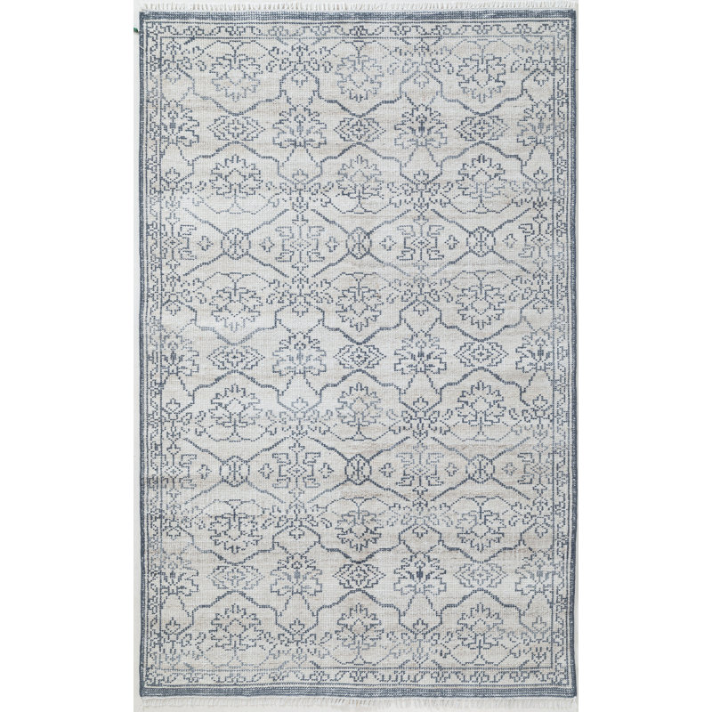 Faymont Hand Knotted Polyester Indoor/Outdoor Rug, 3'x5'