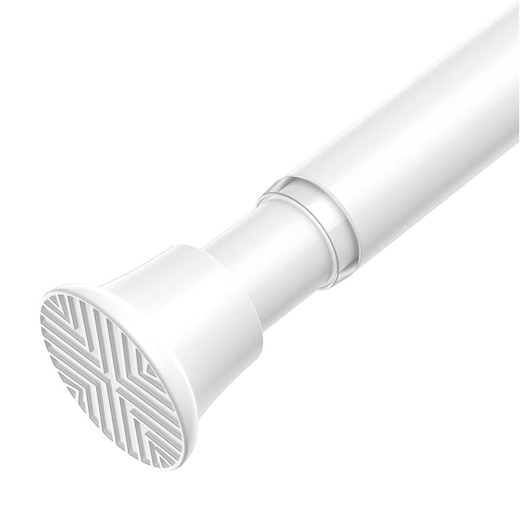 Shower Curtain Pole, 76-194 Cm, Extendable Curtain Poles ,No Drilling ,Tension Rods