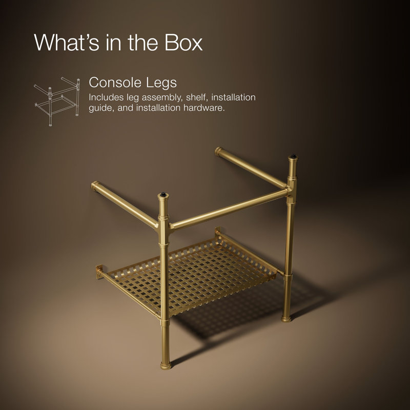 Console Claude par Studio McGee, Laiton brossé