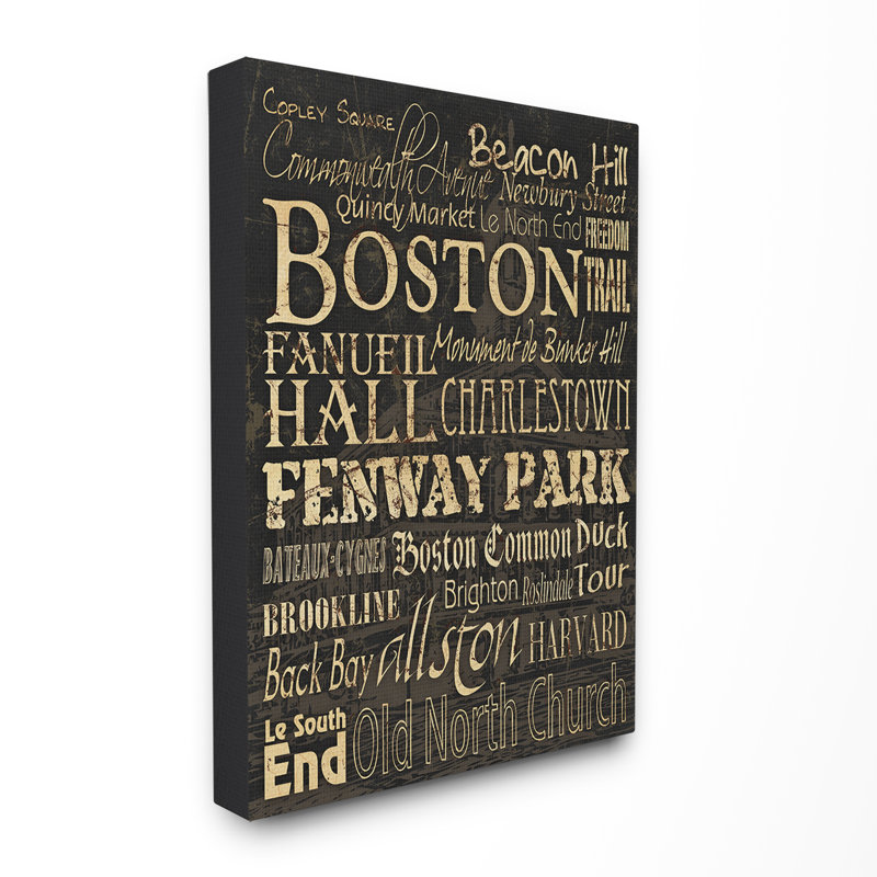 «Ehme Boston», reproduction d'art encadrée, Toile tendue, H 30 po x l 24 po x P 1,5 po