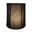 Abat-jour tambour en tissu H 15 po (araignée) de couleur noire