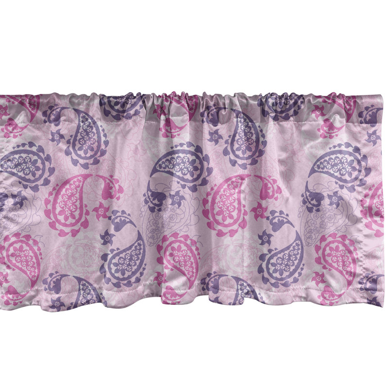 Ensemble de 2 cantonnières Ambesonne Paisley, L 54 po x L 12 po