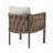 2-Pieces Outdoor Metal Patio Club Chair