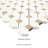 Calabria Frost Gold Geometric 13 in. x 13 in. Polished Marble Mosaic Floor and Wall Tile-50784519