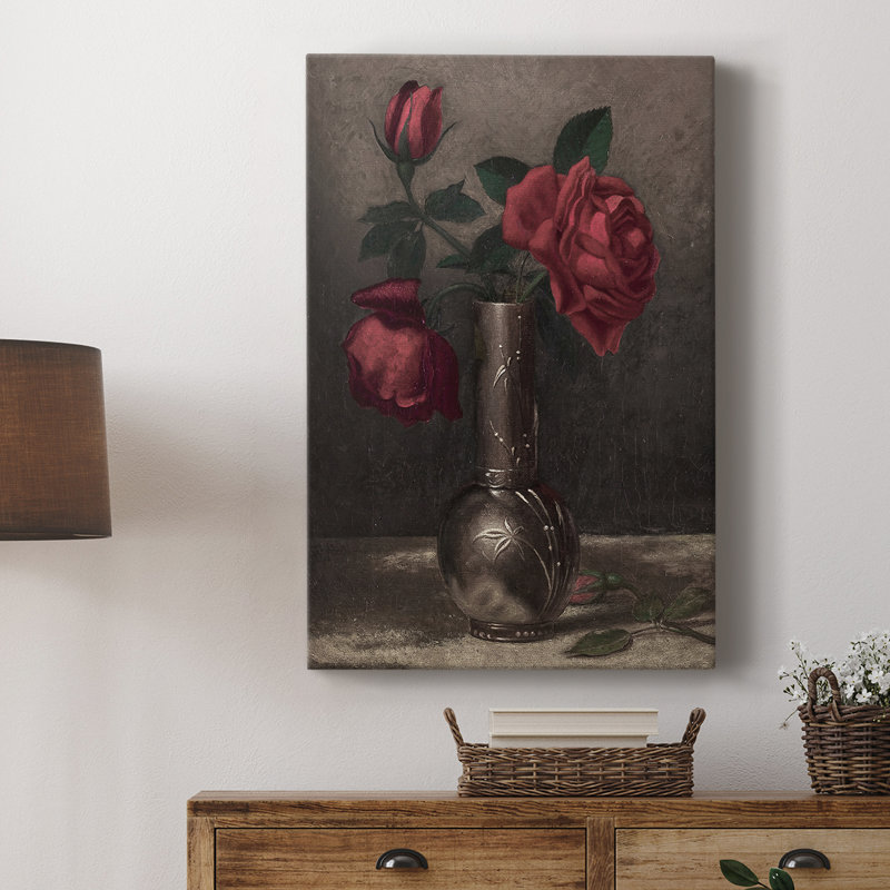 Motif floral rétro CCLX III - galerie Cavas, H 60 po x l 40 po