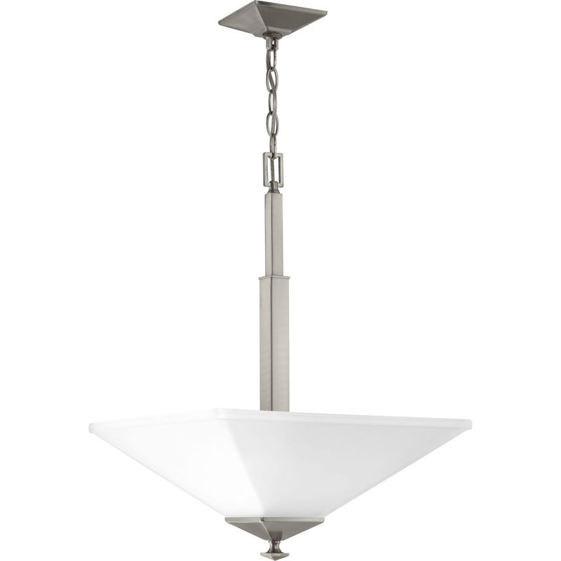 Luminaire suspendu pour bol 2 lumières unique Jadyn, Nickel brossé