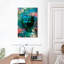 Tête de Bouddha fleurie I sur toile-1364298620