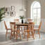  Ensemble de 6 chaises de salle à manger en bois massif l 17,5 po Farmhouse Windsor, noyer-939727979-939727991
