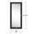 71"*31"Solid wood inner beveled edge, right-angled rectangular black full-length mirror
