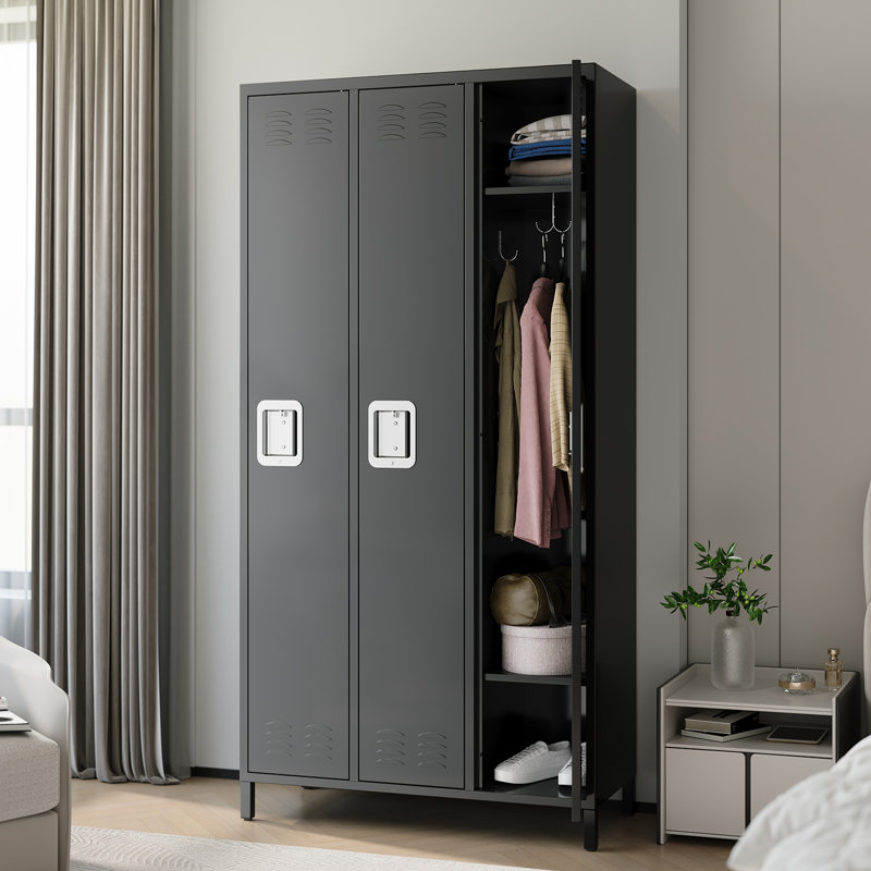 Armoire à casiers de rangement 72 po en métal pour les employés