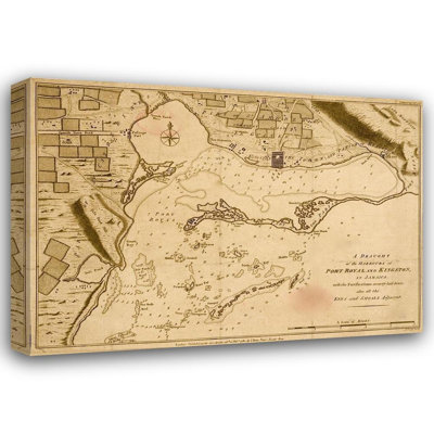 «Lark Manor ™», reproduction d'art sur toile tendue avec châssis, Jamaïque - Port Royal