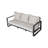 Three-seat sofa + rectangular coffee table,-2039500490