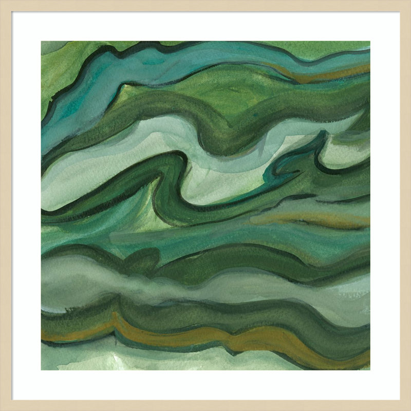 Reproduction d'art encadrée en bois «Sea Koster II» par Lisa Choate, H 33 po x l 33 po