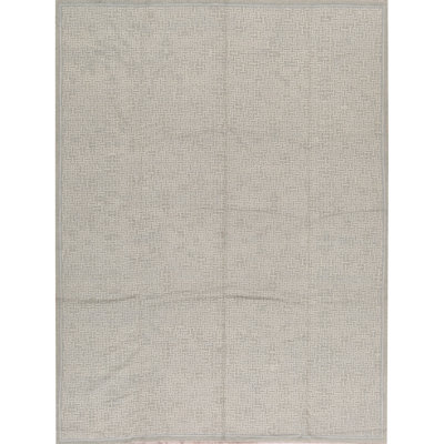 Hand-Knotted High-Quality Light Blue Area Rug