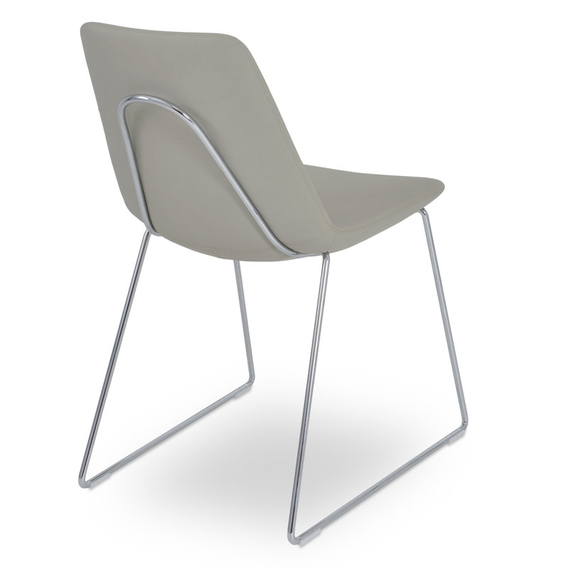Berlin Handle Back Wire Side Chair, Light Gray