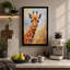 Golden Giraffe Boho 1 Piece Wrapped Canvas Wall Art-136727883-136727888