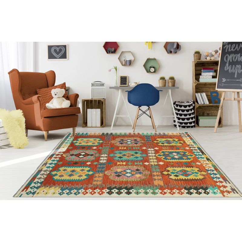 Flatweave Omayma Red Rug
