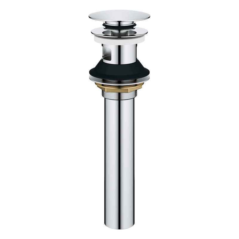 Universal Pop-Up Bathroom Sink Drain with Overflow, Chrome