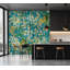 Murale botanique pelez et collez Christopher - Bleu jardin printanier-106738922