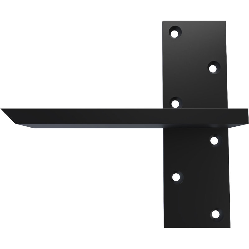 Fixation murale flottante en acier robuste, H 8 po x l 8 po x P 2,5 po
