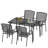 Armentrout Rectangular 4 - Person 51" Long Metal Patio Dining Set